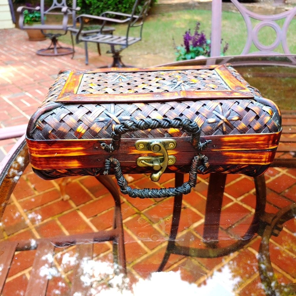 Woven Rattan Wicker box